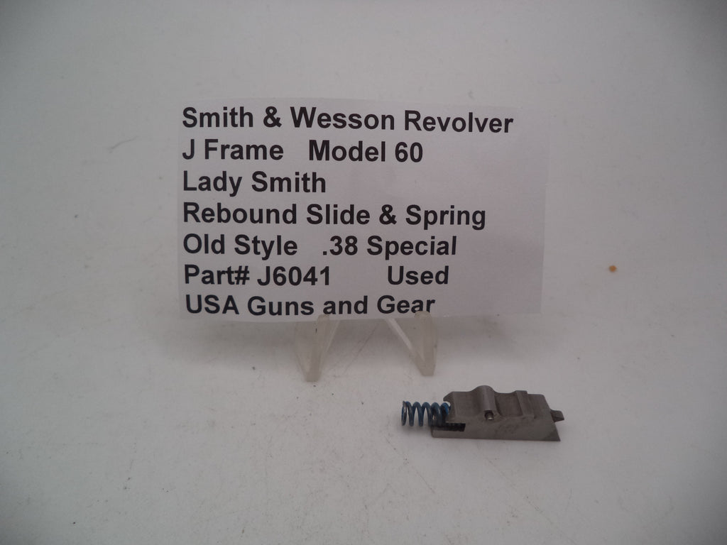 Smith & Wesson J Frame Model 60 Lady Smith Rebound Slide & Spring .38 Special Used - J6041