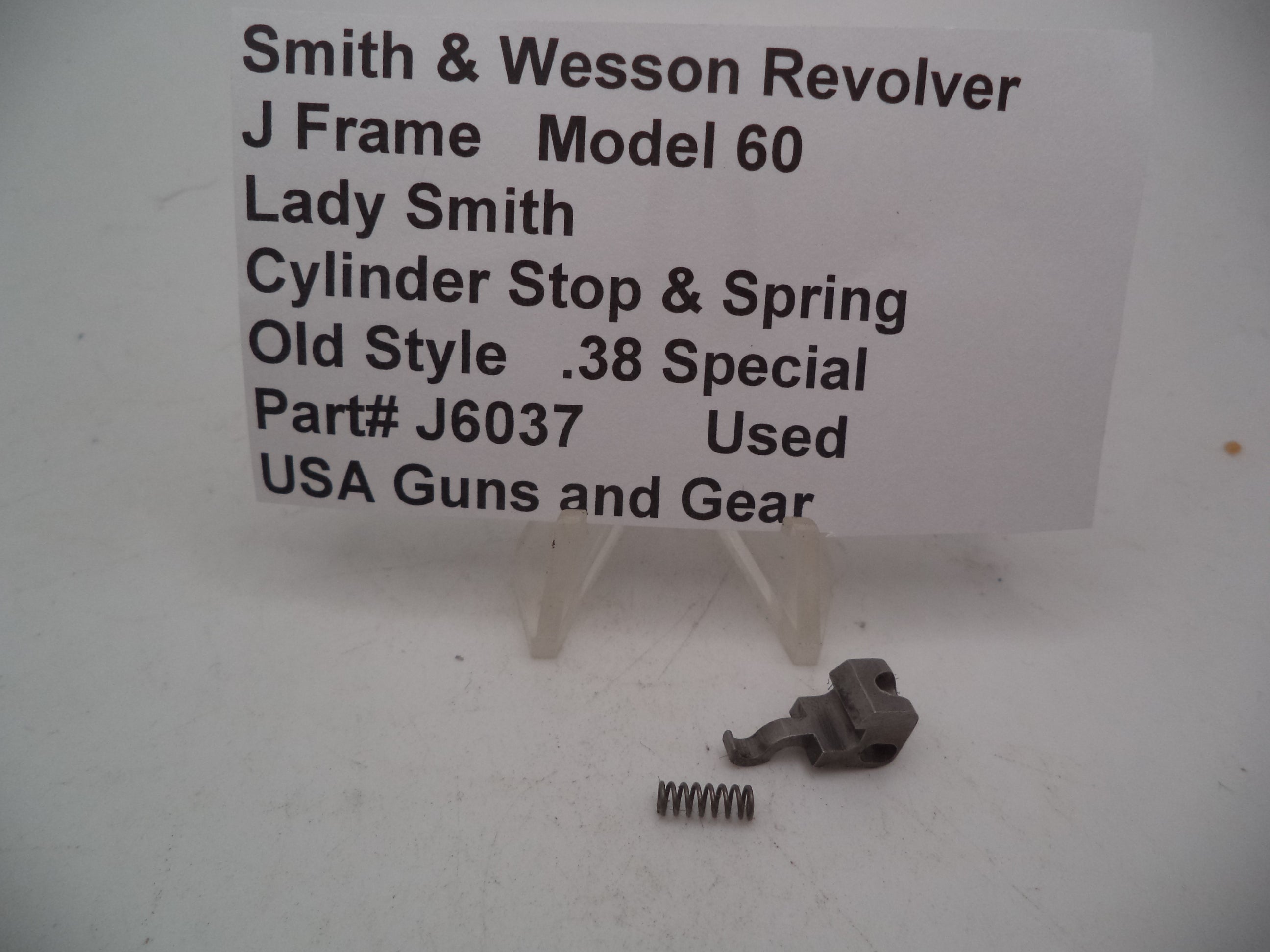 Smith & Wesson J Frame Model 60 Lady Smith Cylinder Stop & Spring .38 Special Used - J6037