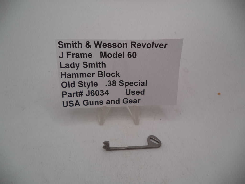 Smith & Wesson J Frame Model 60 Lady Smith Hammer Block .38 Special Used - J6034