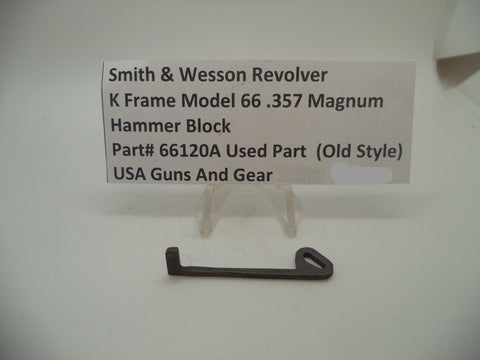 66120A Smith & Wesson K Frame Model 66 Hammer Block Used .357 Magnum