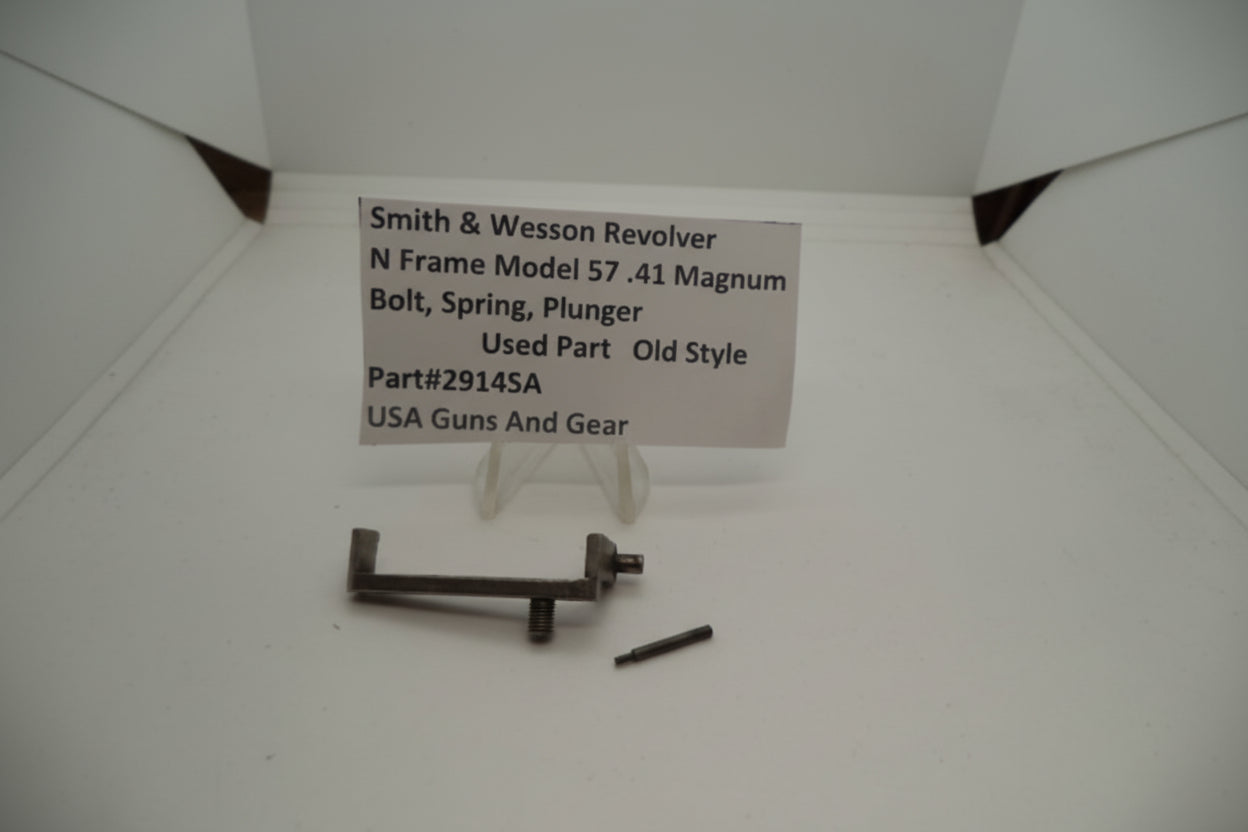 Smith & Wesson Revolver N Frame Model 57 Bolt, Spring & Plunger .41 Magnum Used 29145A