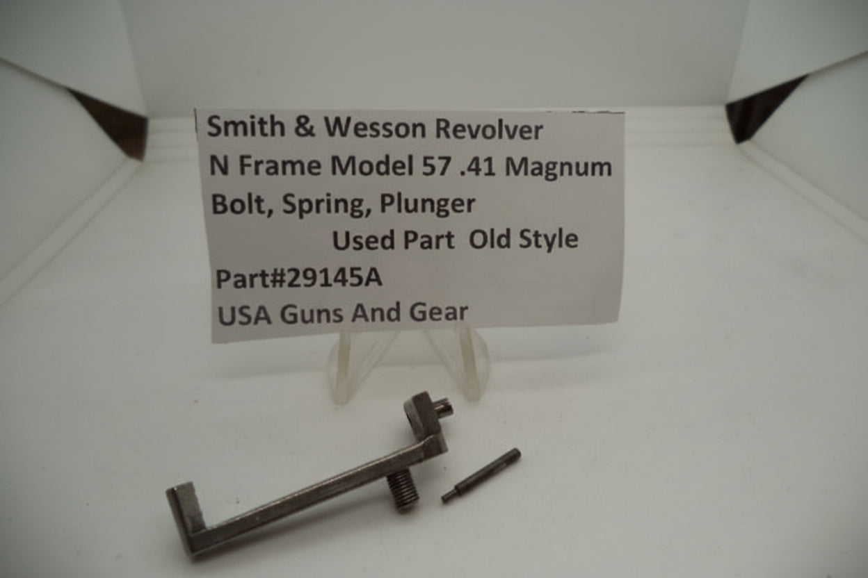 Smith & Wesson Revolver N Frame Model 57 Bolt, Spring & Plunger .41 Magnum Used 29145A