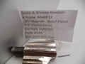1916A Smith & Wesson K Frame Model 19 Used Nickel Plated 2 1/2" Pinned Barrel .357 Magnum