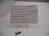 19172NA Smith and Wesson Revolver K Frame Model 19 .357 Magnum Strain Screw (Round Butt)