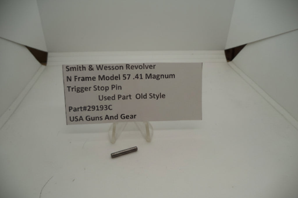 Smith & Wesson Revolver N Frame Model 57 Trigger Stop Pin .41 Magnum  Used 29193C