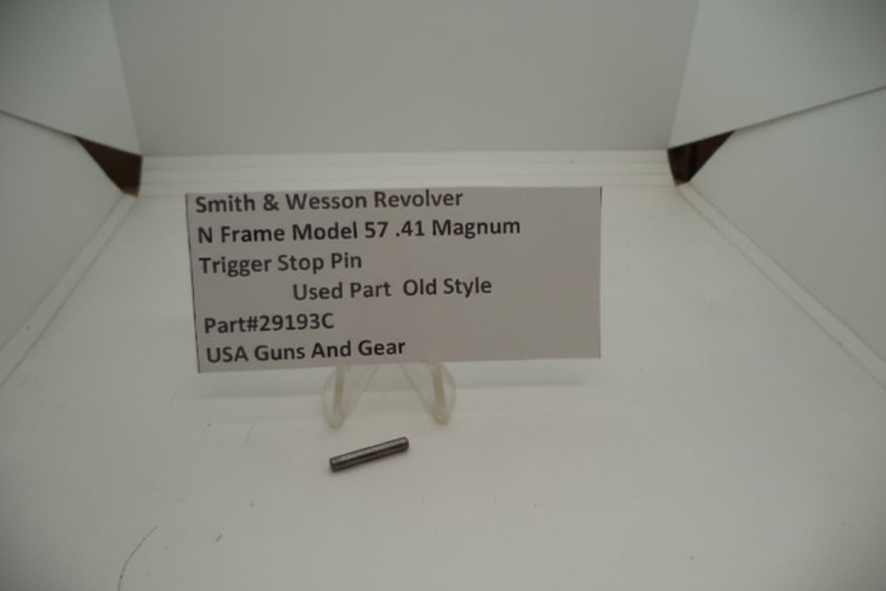 Smith & Wesson Revolver N Frame Model 57 Trigger Stop Pin .41 Magnum  Used 29193C