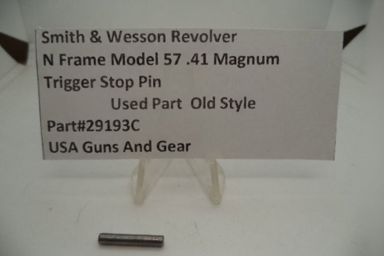 Smith & Wesson Revolver N Frame Model 57 Trigger Stop Pin .41 Magnum  Used 29193C