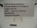 29193C Smith & Wesson Revolver N Frame Model 57 Trigger Stop Pin .41 Magnum  Used