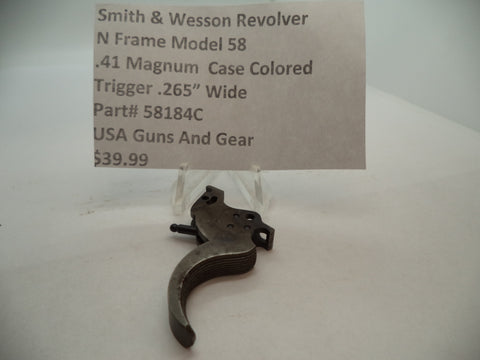 58184C Smith & Wesson N Frame Model 58 Trigger .265" Wide .41 Magnum Used Part