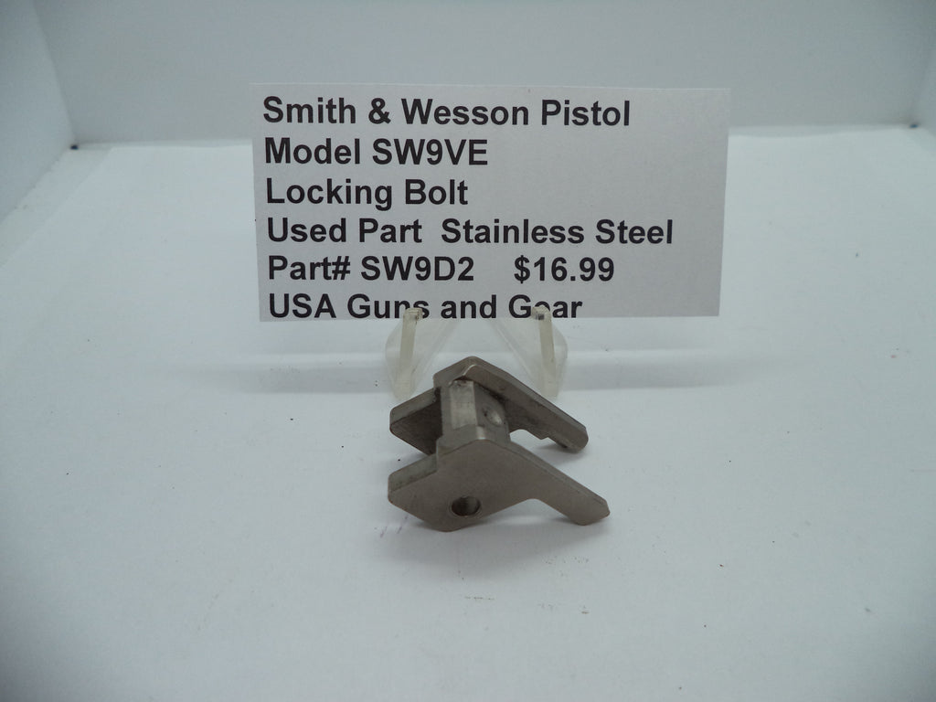 SW9D2 Smith & Wesson Pistol Model SW9VE 9 MM Locking Bolt Used Part