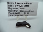 SW9E1 Smith & Wesson Pistol Model SW9VE 9 MM Magazine Catch Used Part