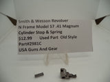 2981C Smith & Wesson Revolver N Frame Model 57  .41 Magnum Cylinder Stop & Spring Used
