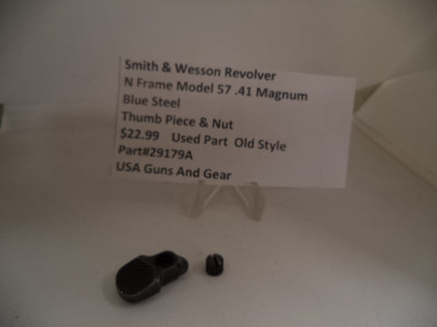 29179A Smith & Wesson Revolver N Frame Model 57 .41 Magnum Thumb Piece & Nut Used