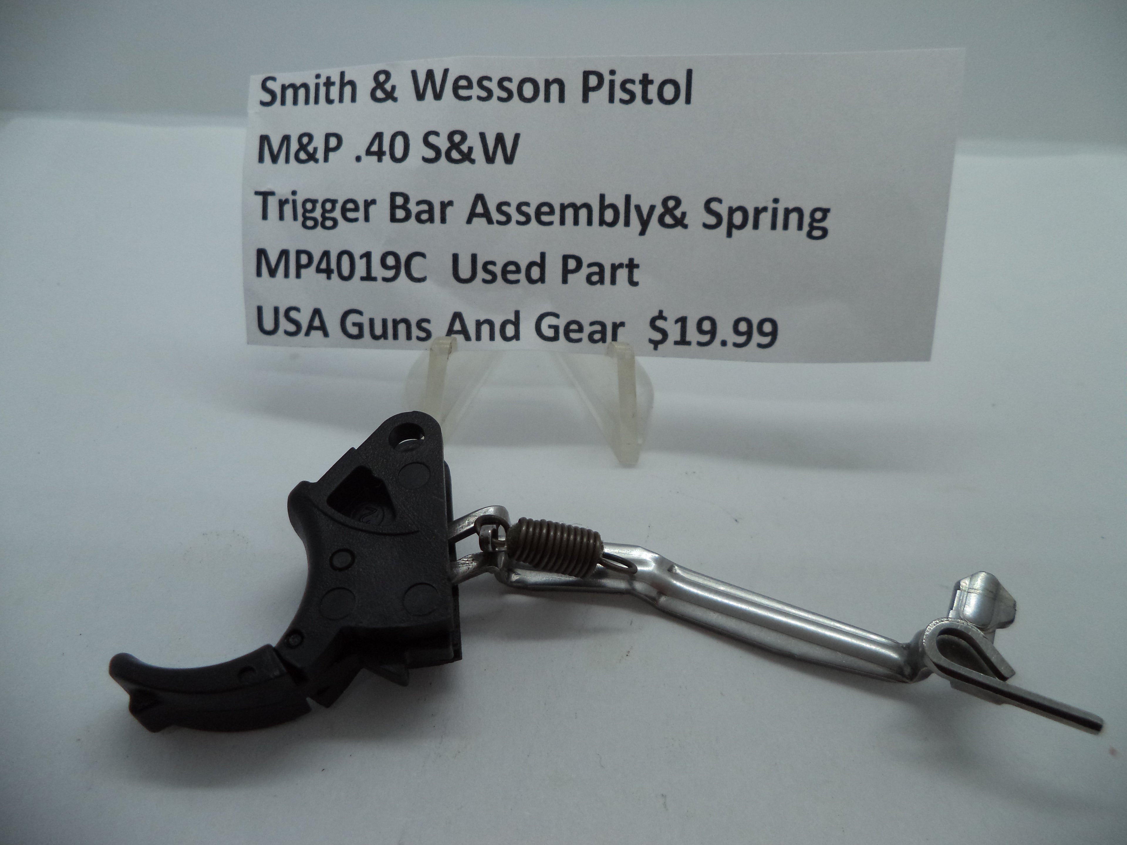 MP4019C Smith & Wesson Pistol M&P Trigger Bar Assembly Used Part .40 S&W