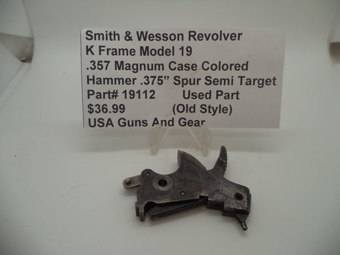 19112 Smith & Wesson K Frame Model 19 Hammer .375" Spur .357 Magnum