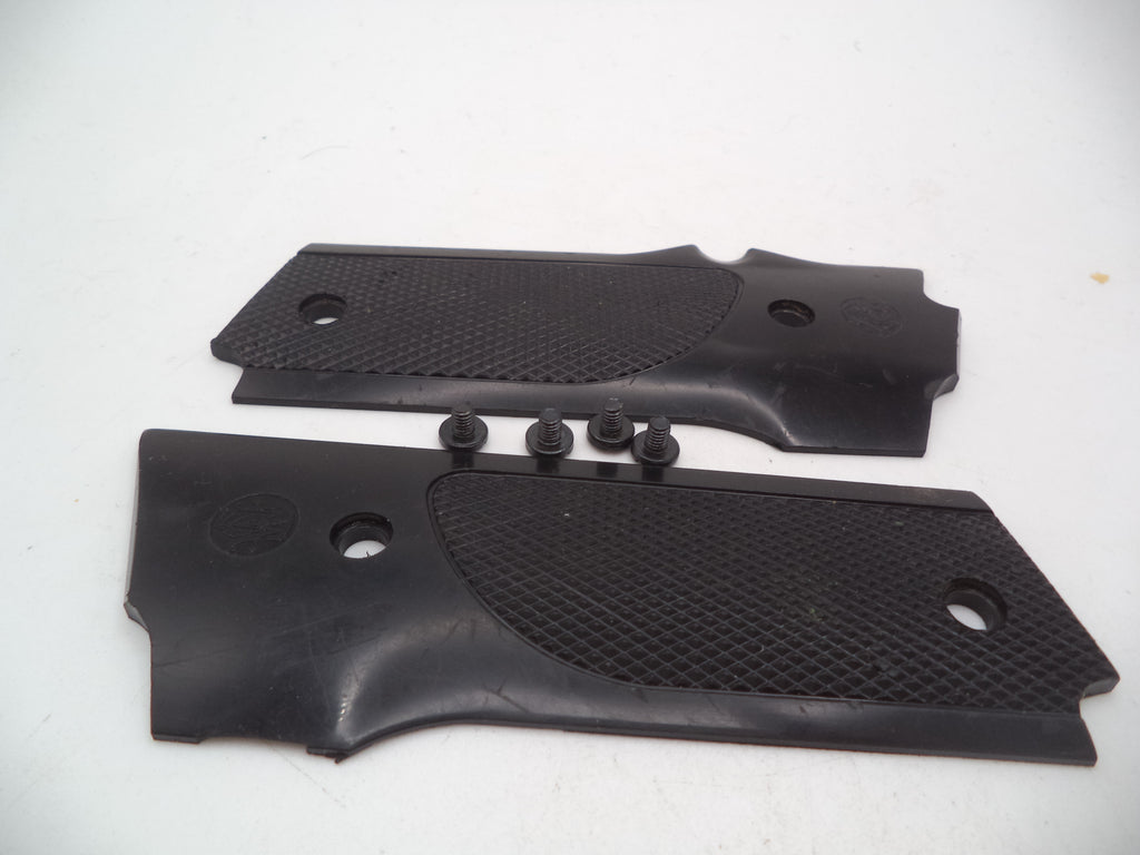 5948CC Smith & Wesson Model 59 9MM Blue Steel 4 Grip Screws & S&W Grips Used Parts