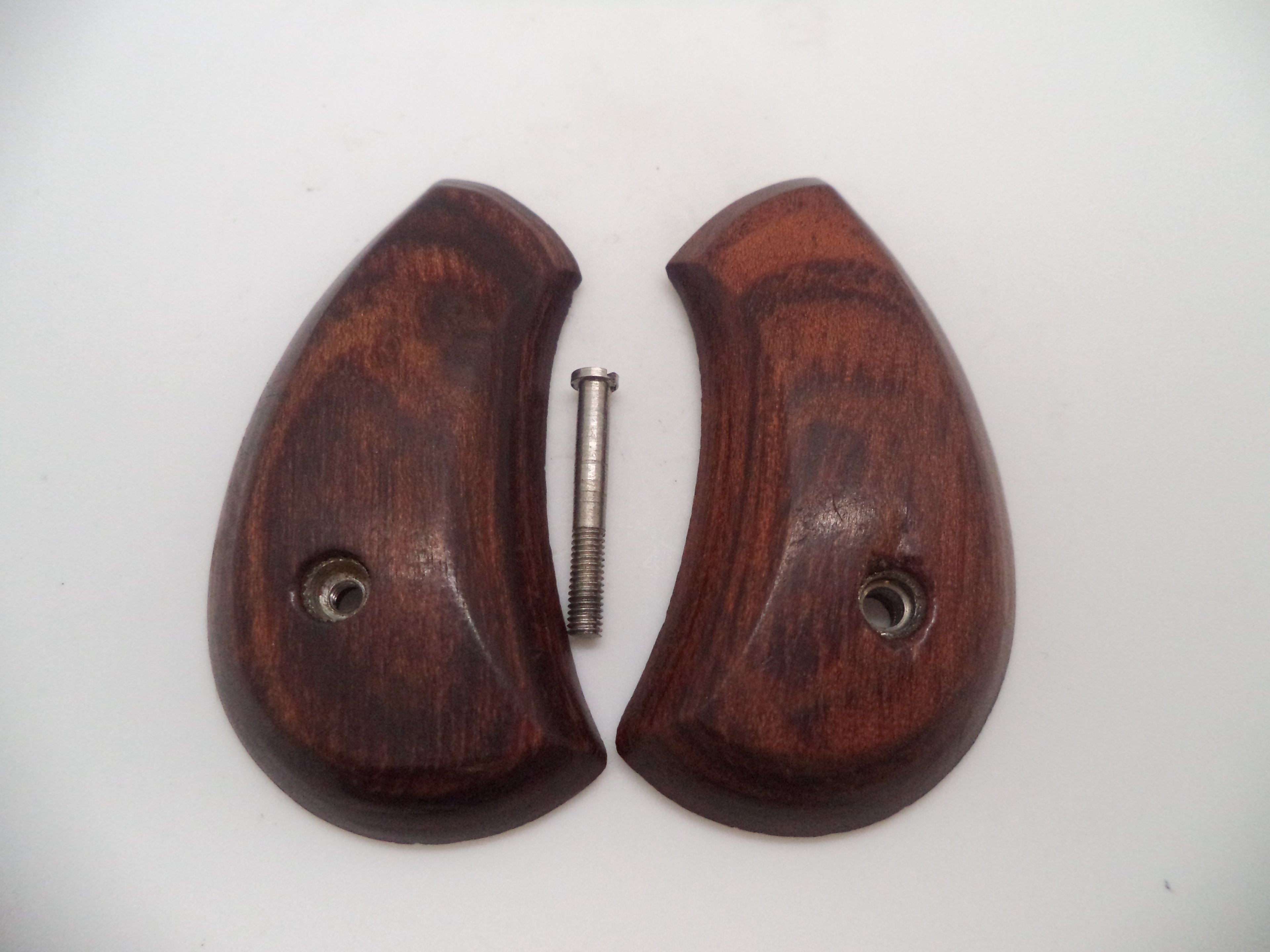 2 North American Arms Mini Revolver 5 Shot Wood Grips & Screw Used .22 Long Rifle