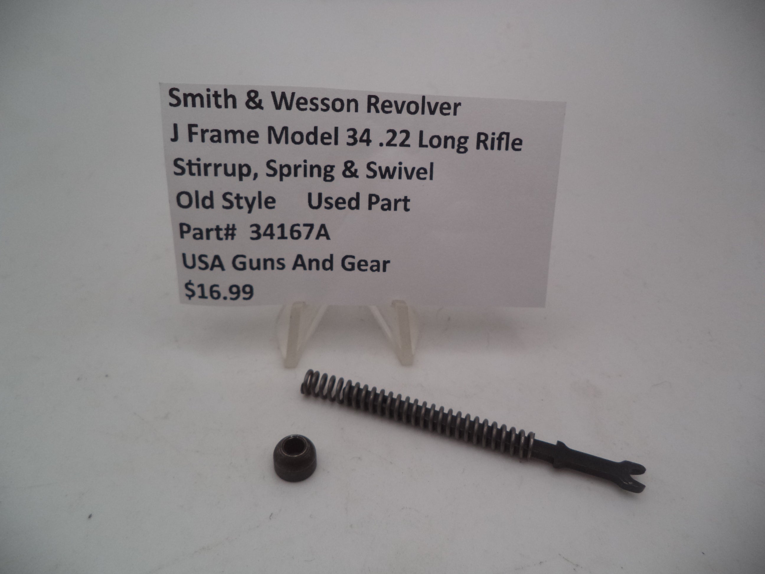 34167A Smith & Wesson J Frame Model 34 Stirrup Spring & Swivel .22 Long Rifle