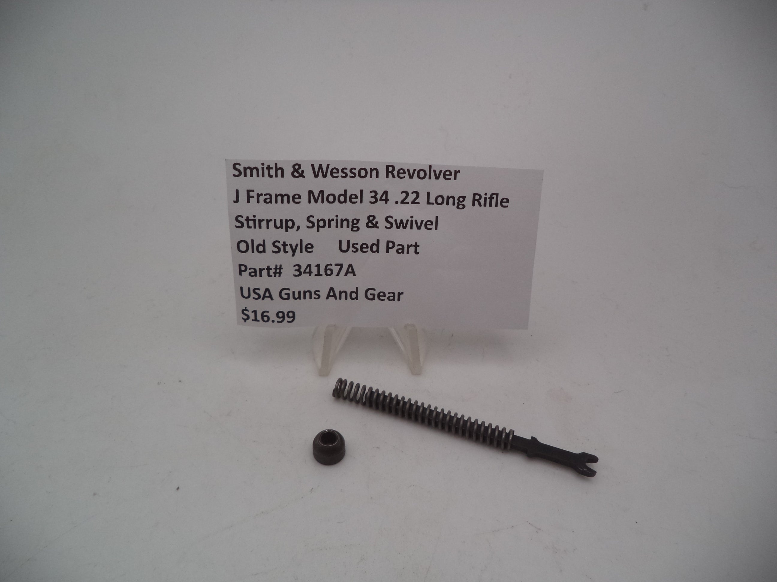 34167A Smith & Wesson J Frame Model 34 Stirrup Spring & Swivel .22 Long Rifle