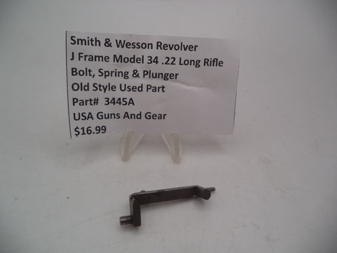 3445A Smith & Wesson J Frame Model 34 Used Bolt Spring & Plunger .22 Long Rifle