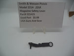 221421 Smith & Wesson Pistol Model 2214  Magazine Safety Lever .22 LR