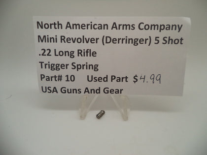 10 North American Arms Mini Revolver 5 Shot Trigger Spring Used .22 Long Rifle