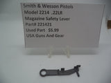 221421 Smith & Wesson Pistol Model 2214  Magazine Safety Lever .22 LR