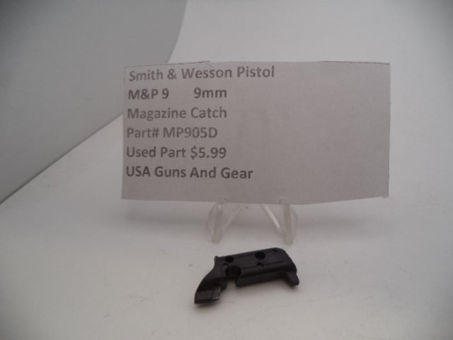 Smith & Wesson Pistol M&P 9 Magazine Catch 9mm Used Part MP905D