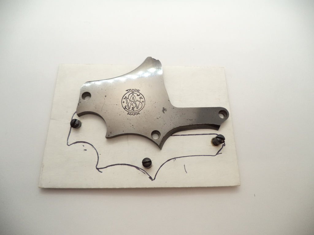 3 Smith & Wesson Revolver 22/32 Bekeart Part .22 LR Side Plate W/ Screws Rare Vi
