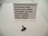 4 Smith & Wesson Revolver 22/32 Bekeart Part Thumb Piece & Nut .22 LR Rare