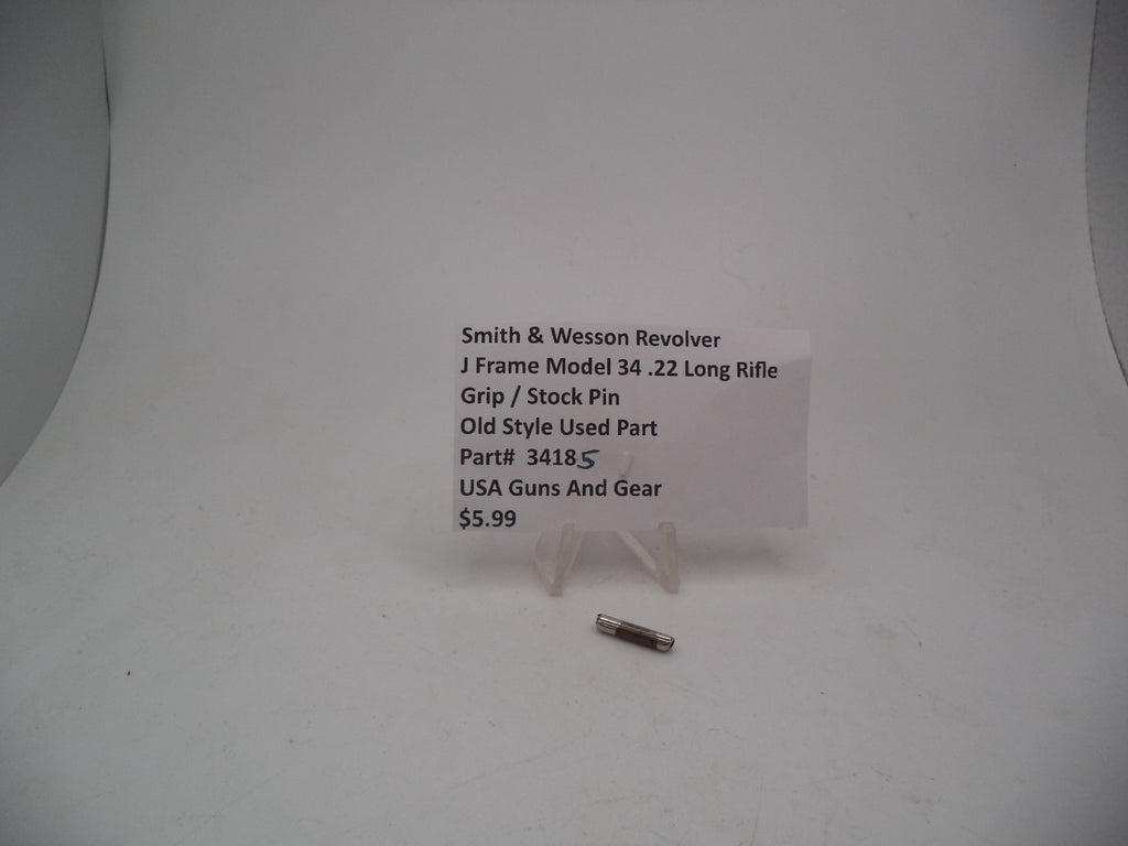 34185 Smith & Wesson J Frame Model 34 Used Grip/Stock Pin .22 Long Rifle