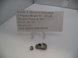 J63181 Smith & Wesson Revolver J Frame Model 63 Thumb Piece & Nut  .22 LR  Used Part