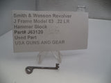 J63120 Smith & Wesson Revolver J Frame Model 63 Hammer Block .22 LR  Used Part