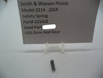 221422 Smith & Wesson Pistol Model 2214 Safety Spring .22 LR