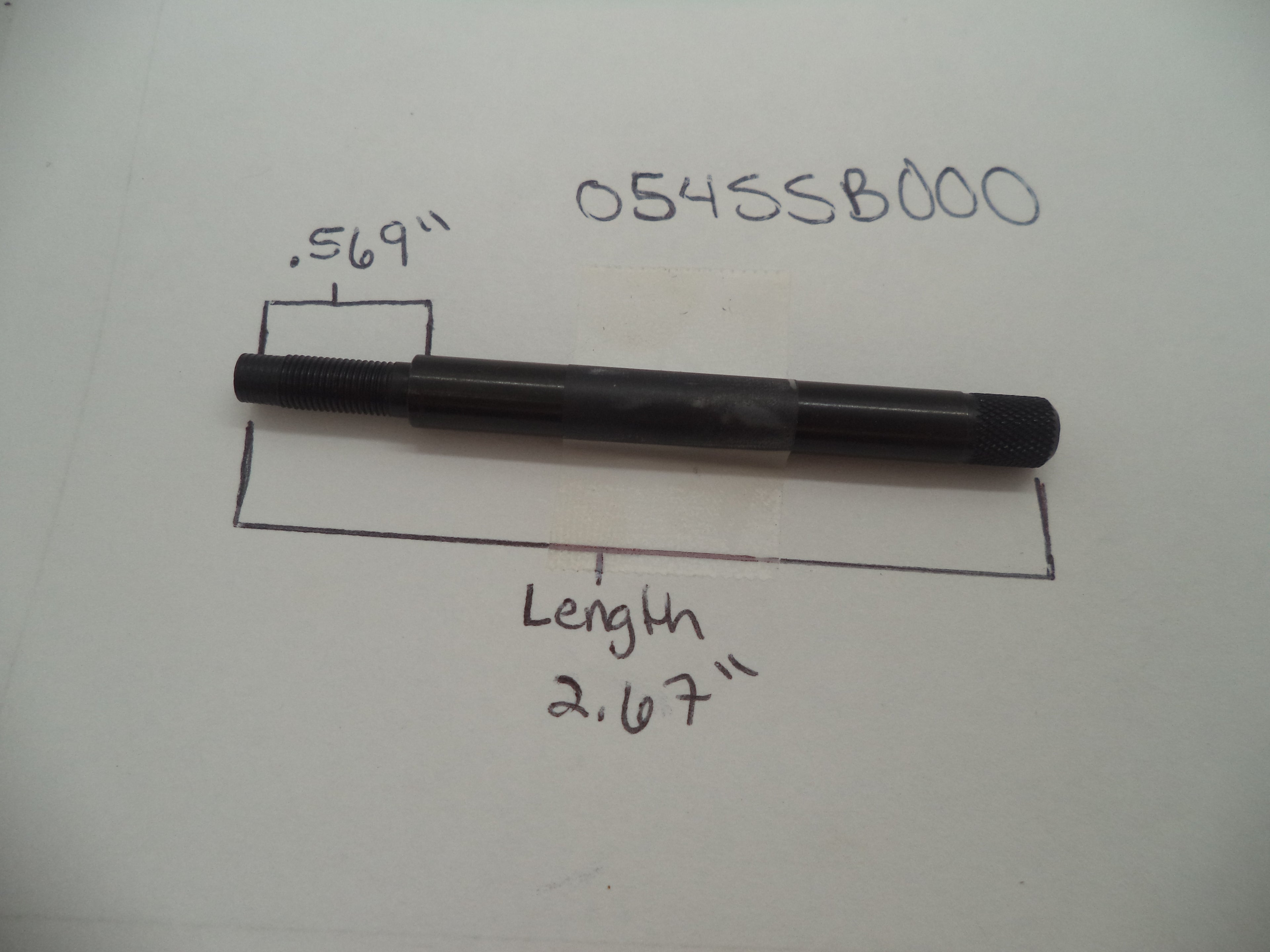 S&W K & L Frame Revolver Extractor Rod  3" Barrel & Up Blue 05455B000