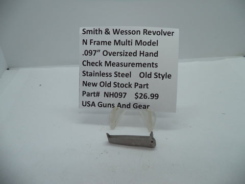 NH097 Smith & Wesson N Frame Multi Model .097" Oversized Hand New Old Stock