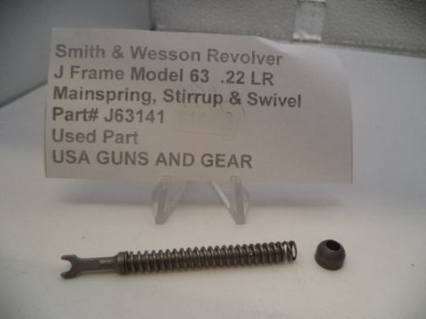 J63141 Smith & Wesson Revolver J Frame Model 63 Mainspring, Stirrup & Swivel .22 LR