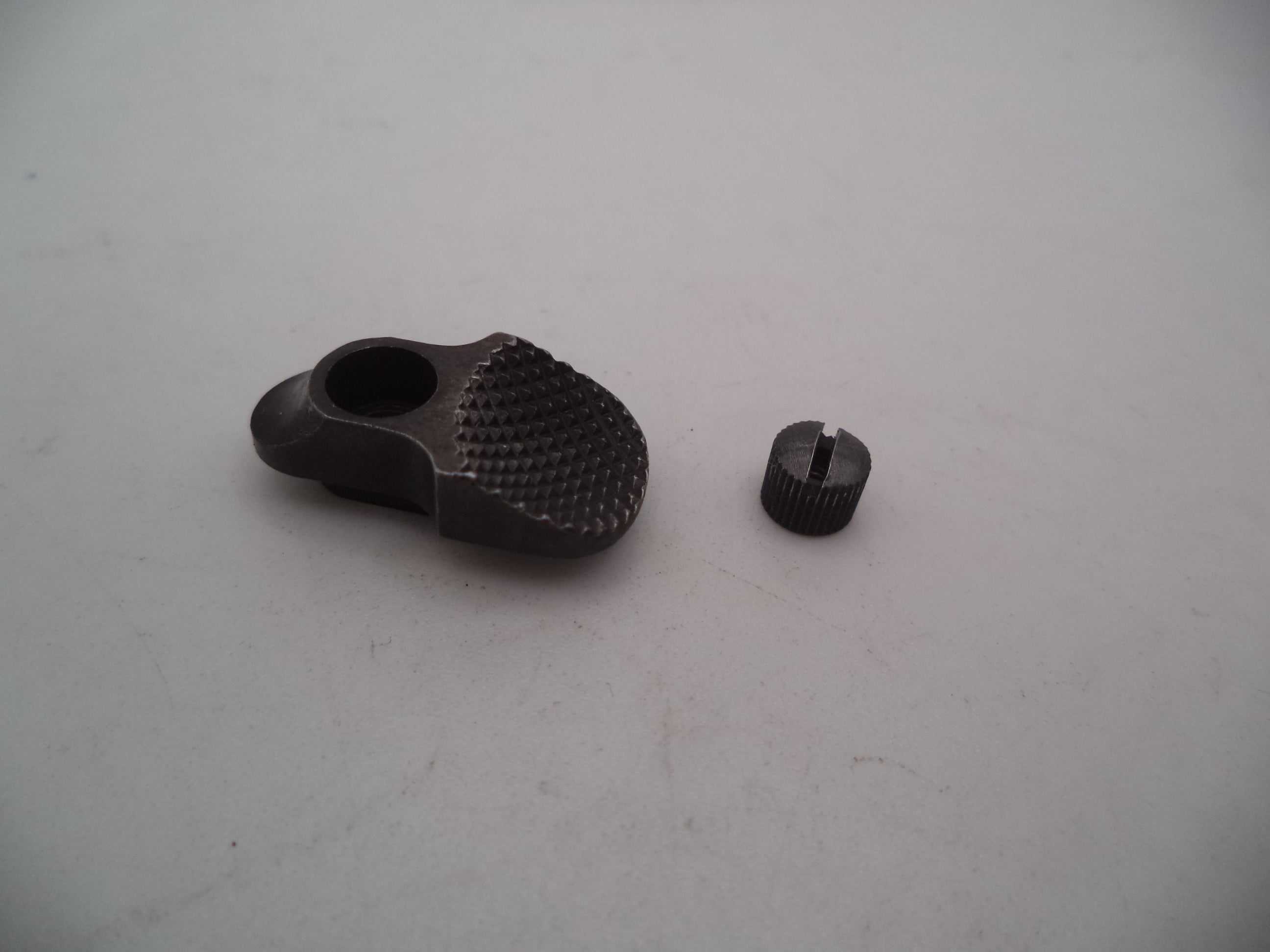 Smith & Wesson K Frame Thumb Piece & Nut - Used OEM Part - Blued - .22 LR - Model 17 & 18 - 17179B