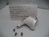 J63159 Smith & Wesson Revolver J Frame Model 63 Side Plate & Screws .22 LR  Used Part