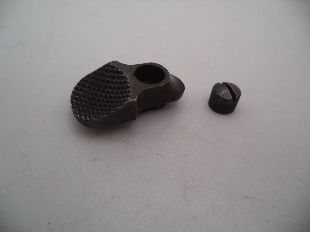 Smith & Wesson K Frame Thumb Piece & Nut - Used OEM Part - Blued - .22 LR - Model 17 & 18 - 17179B