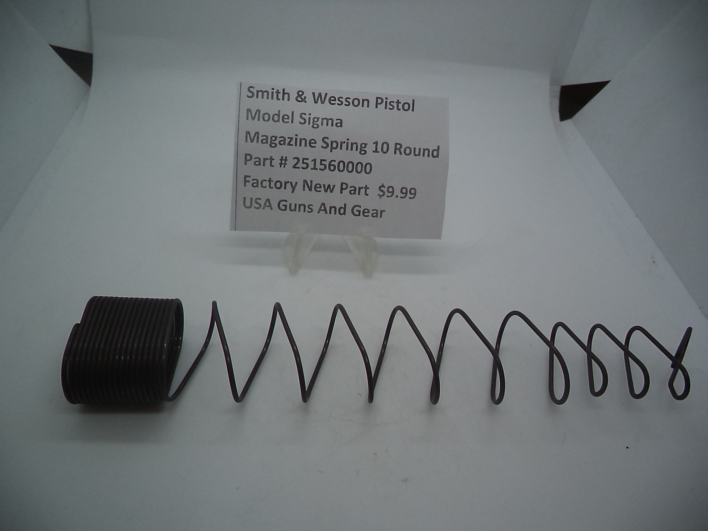 251560000 S&W Sigma Magazine Spring  10 Round