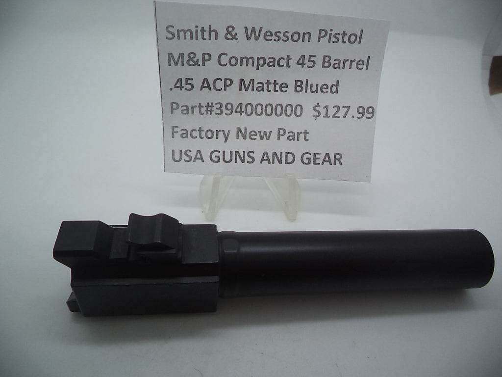 394000000 Smith & Wesson M&P Compact Pistol .45 A.C.P Matte Blued 4"
