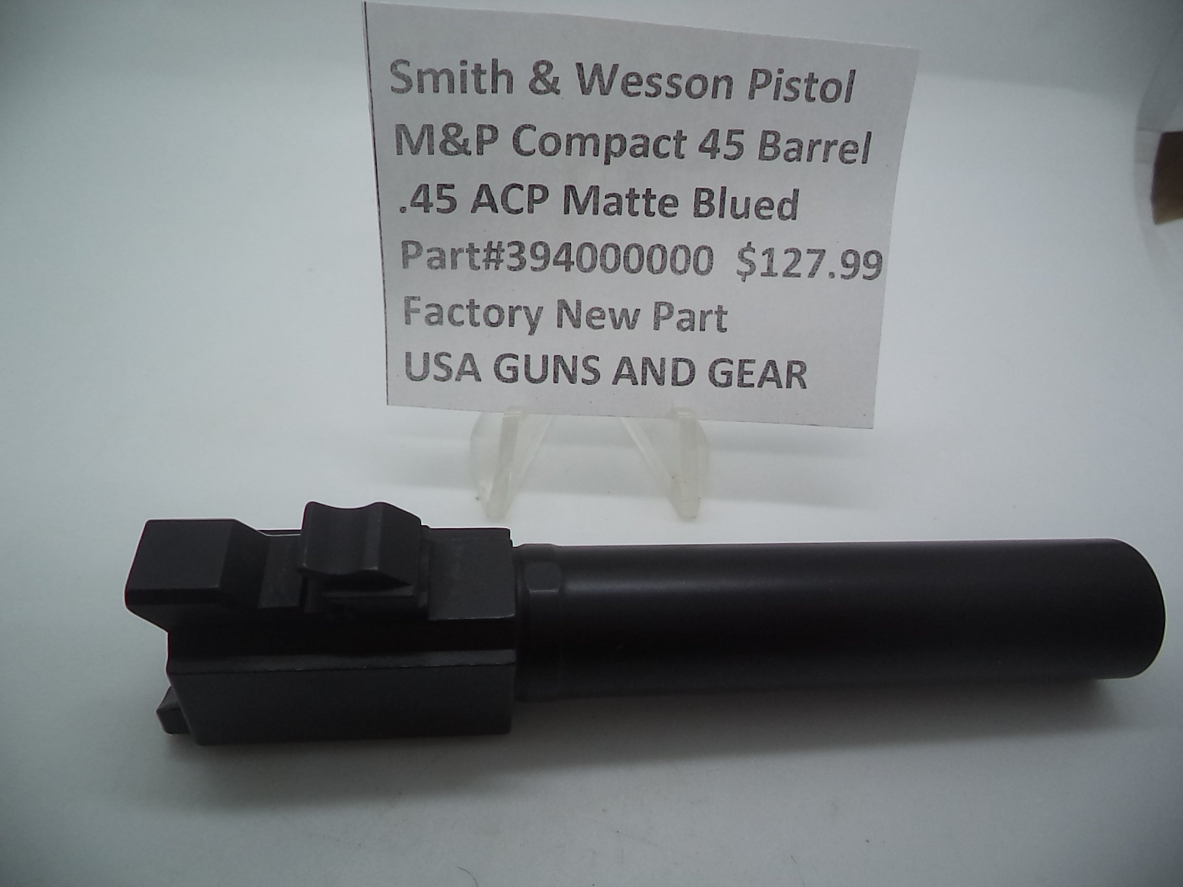 394000000 Smith & Wesson M&P Compact Pistol .45 A.C.P Matte Blued 4"