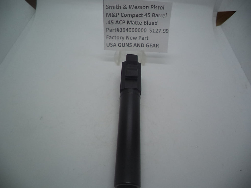 394000000 Smith & Wesson M&P Compact Pistol .45 A.C.P Matte Blued 4"