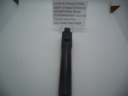 394000000 Smith & Wesson M&P Compact Pistol .45 A.C.P Matte Blued 4"