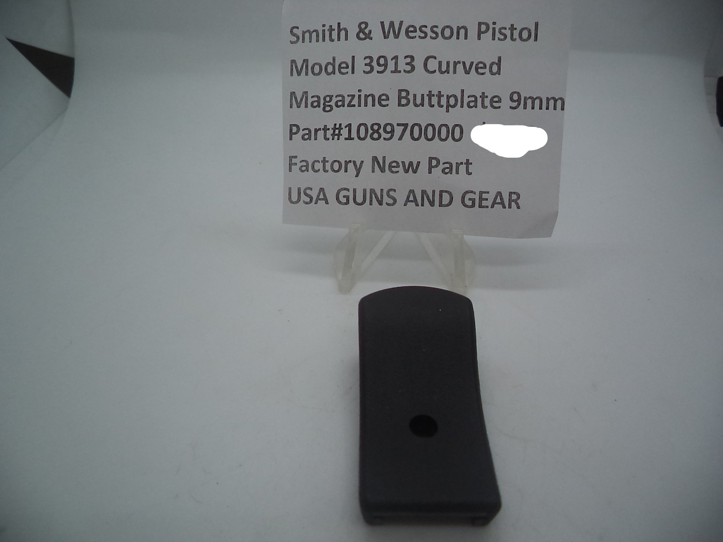 S&W Pistol Model 3913 Curved, Magazine Buttplate 9mm 108970000