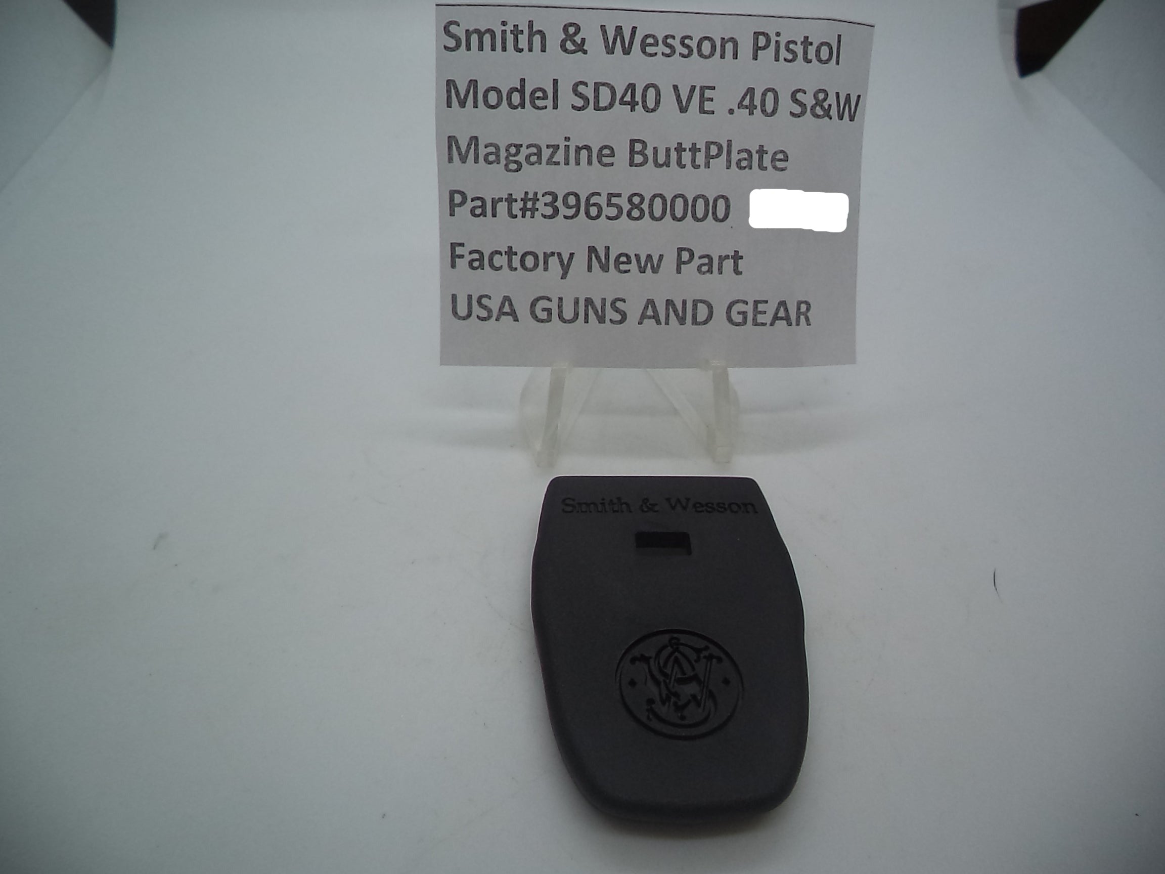 S&W SD40VE Magazine Buttplate - .40 S&W Factory OEM