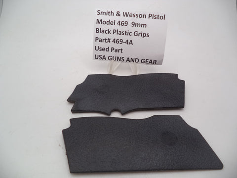 469-4A Smith & Wesson Pistol Model 469 Black Plastic Grips 9mm Used Part