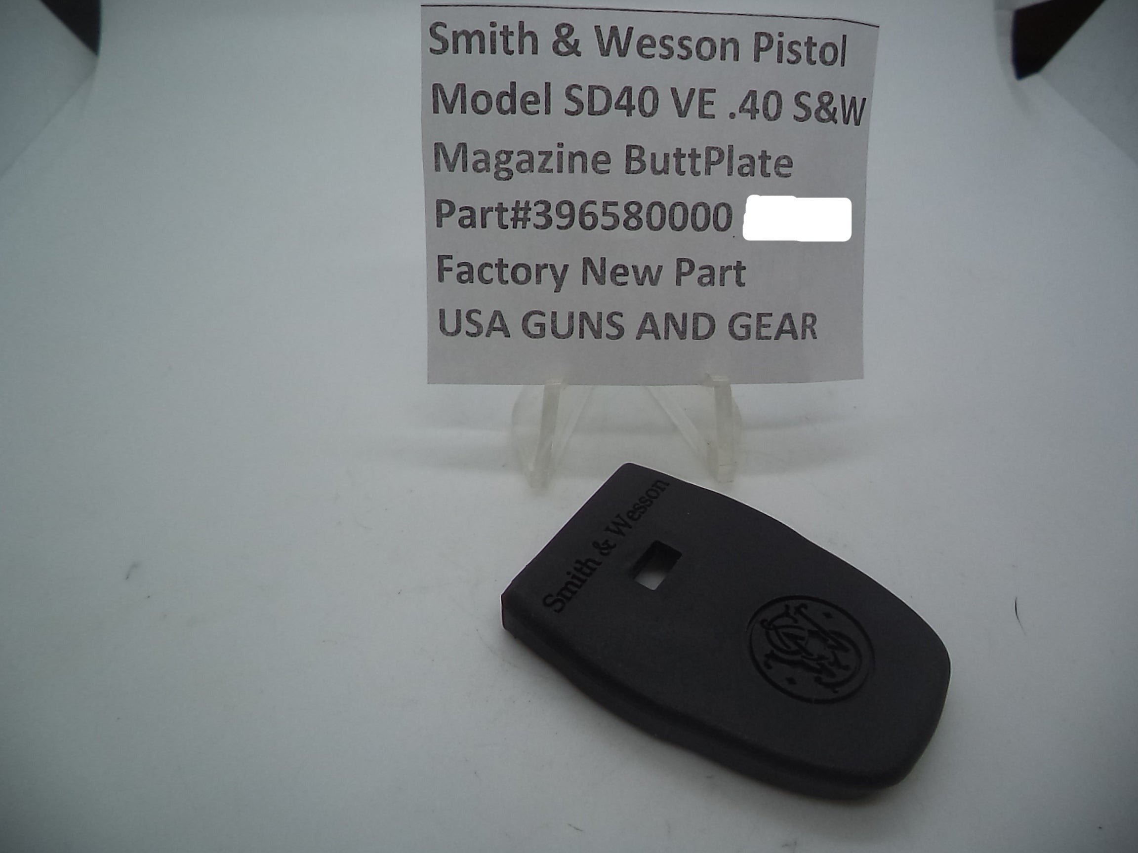 S&W SD40VE Magazine Buttplate - .40 S&W Factory OEM