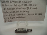 DAJ Smith & Wesson N Frame Model 1917 Rebound Slide & Spring .45 Caliber Used Part